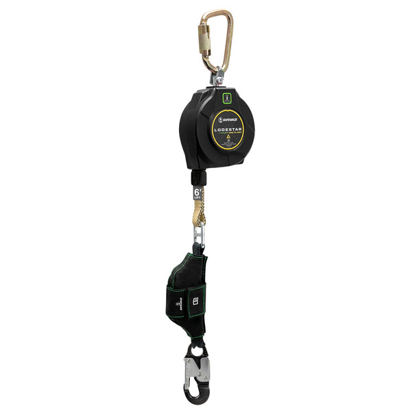 Safewaze Lodestar Lift Arc Flash 6' Single Web SRL: Alu Snap hook - 025-5528