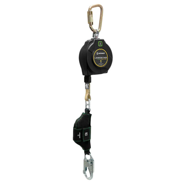 Safewaze Lodestar Lift Arc Flash 8' Single Web SRL: Snap Hook - 025-5531
