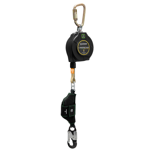 Safewaze Lodestar Lift Arc Flash 10' Single Web SRL: Alu Snap Hook - 025-5536