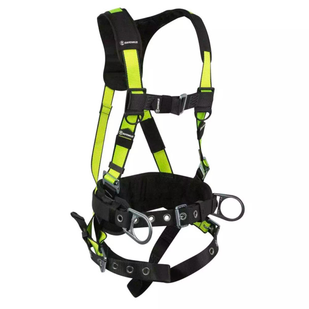 Safewaze PRO Construction Harness: 3D, MB Chest, TB Legs, Fixed Waist Pad (XL) - FS170-XL