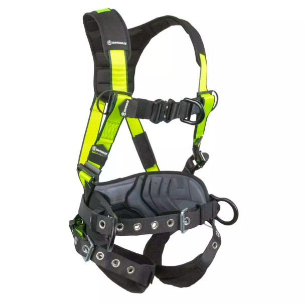 Safewaze Wind & Tower Construction Harness: Alu 3D, Alu QC Chest, Alu FD, TB Legs (2X) - FS377-2X