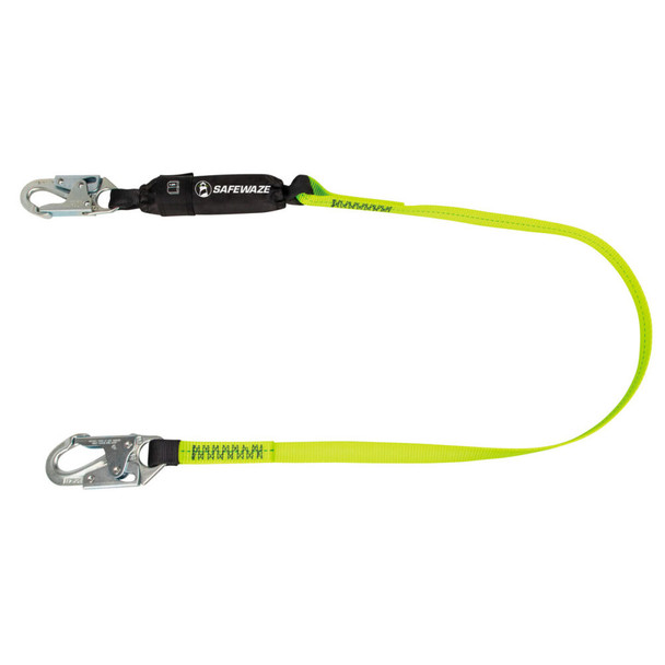 Safewaze PRO 6' Energy Absorbing Lanyard: Snap Hook - FS560
