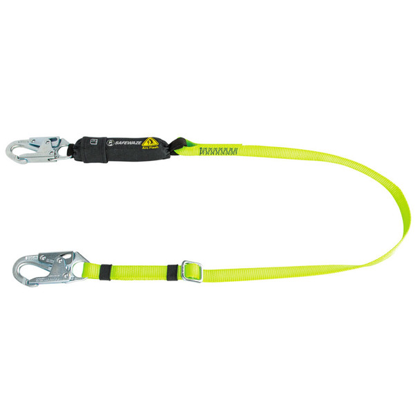 Safewaze Arc Flash 4'-6' Adjustable Energy Absorbing Lanyard: Snap Hook - FS560-AF-AJ