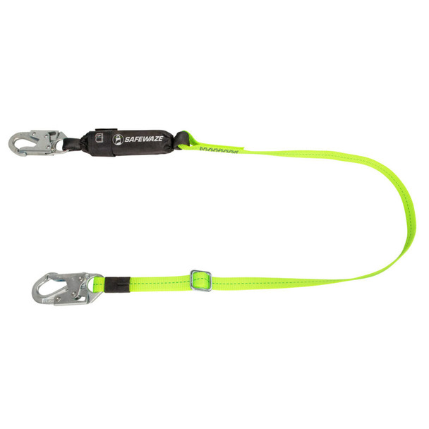 Safewaze PRO 4'-6' Adjustable Energy Absorbing Lanyard: Snap Hook - FS560-AJ