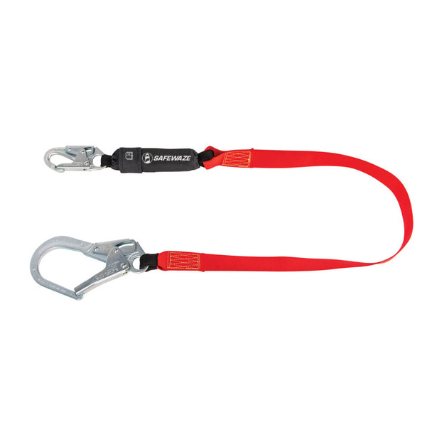 Safewaze Welding 6' Energy Absorbing Lanyard: Rebar Hook - FS77435-WE