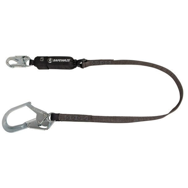 Safewaze Heavyweight 6' Energy Absorbing Lanyard: Rebar Hook - FS88665-HW