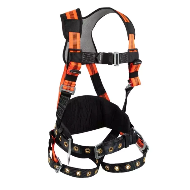 Safewaze V-Line Construction Harness: 3D, MB Chest, TB Legs (L) - FS99160-E-L