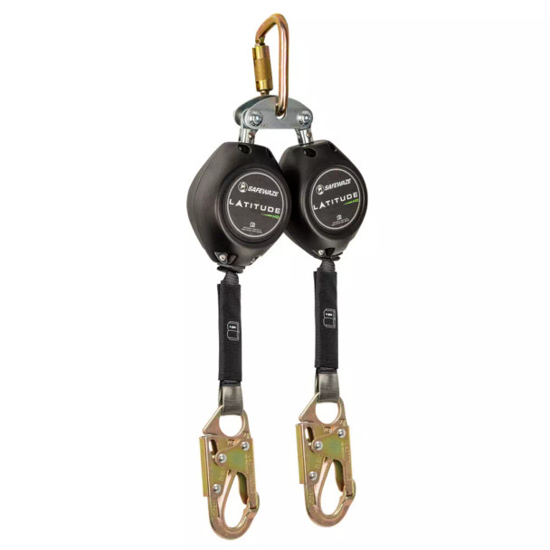 Safewaze Latitude HD 11' Web Dual SRL: FS-EX313, Carabiner, Snap Hook - FS-FSP14095-W