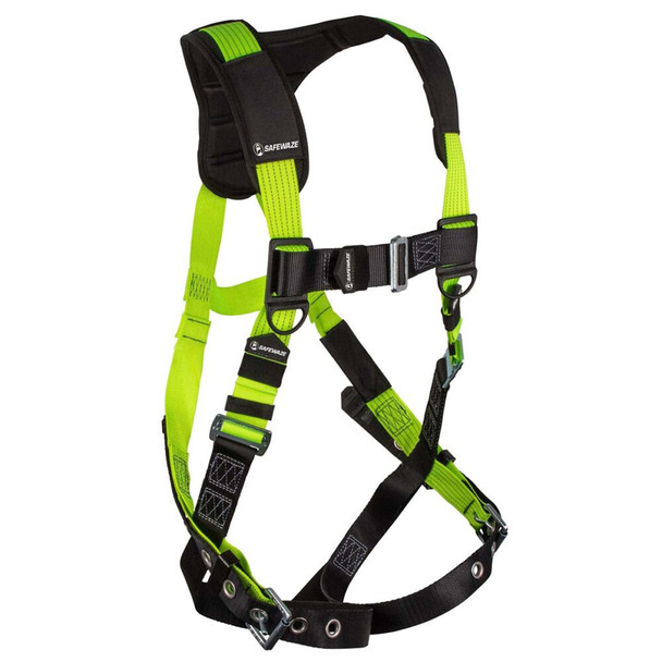 Safewaze Reflective Harness: 1D, MB Chest, TB Legs (S/M) - FS-HIVIS185-S/M