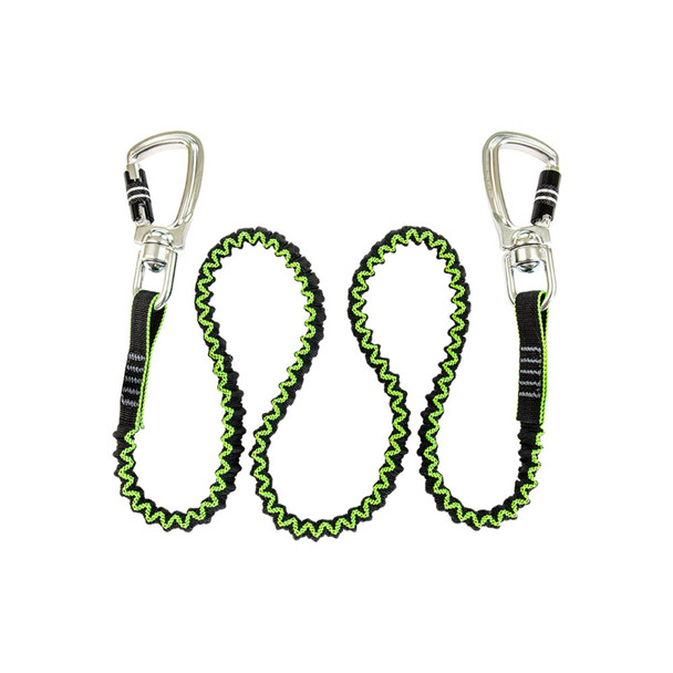 Safewaze 80 lb. HD Elasticated Tool Tether w/ 2 Swivel Carabiners - SW434