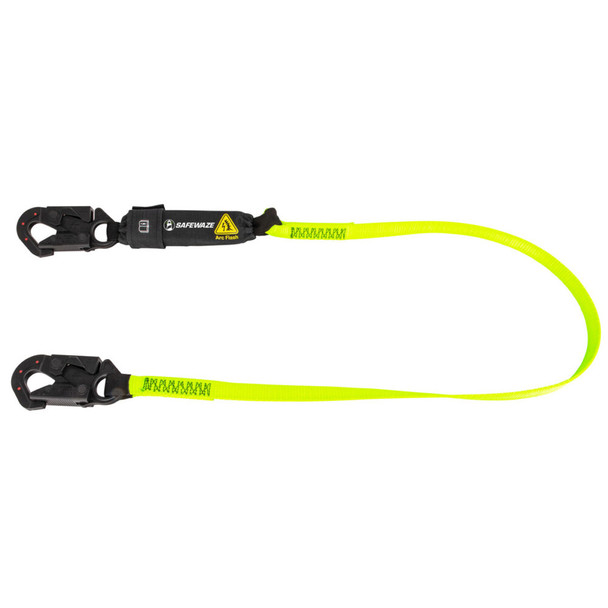 Safewaze Arc Flash 6' Energy Absorbing Lanyard: Dielectric Snap Hook - SW560-AF-DE