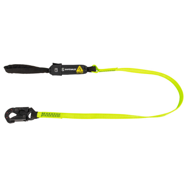 Safewaze Arc Flash 6' Energy Absorbing Lanyard: Dielectric Snap Hook, Soft Loop - SW560-AF-DE-SE