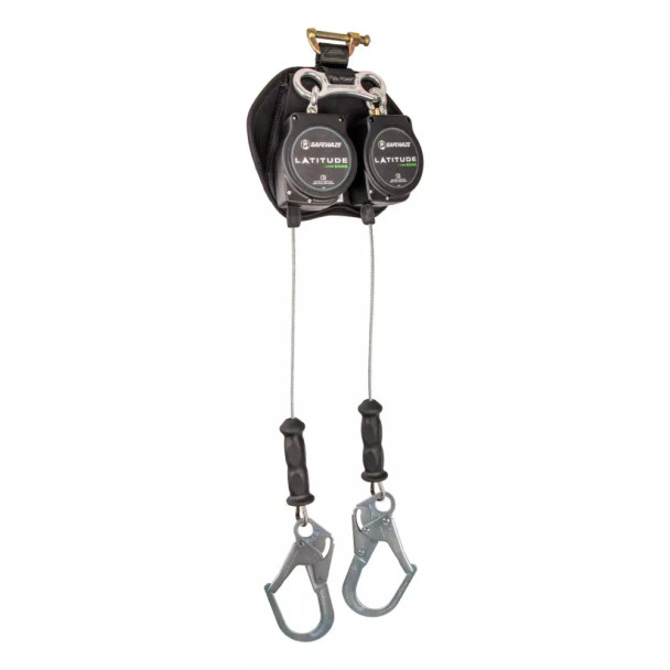 Safewaze Latitude Edge 11' Dual Cable SRL: Steel Rebar Hook - SW8008-11LE-RBHDL