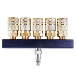 Air Systems 2 Outlet Manifold With 1/4 Hansen Fittings HPM-2H