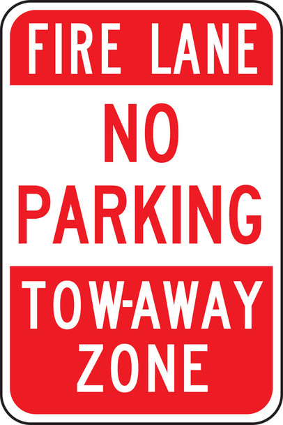 NO PARKING SIGNS 18" x 12" Engineer Grade Reflective Aluminum (.080) 1/Each - FRP134RA