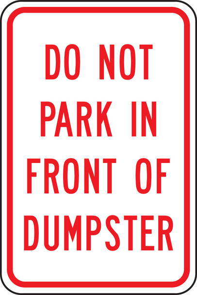 NO PARKING SIGNS 18" x 12" Engineer Grade Reflective Aluminum (.080) 1/Each - FRP146RA