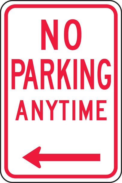 NO PARKING SIGNS 18" x 12" Engineer Grade Reflective Aluminum (.080) 1/Each - FRP718RA