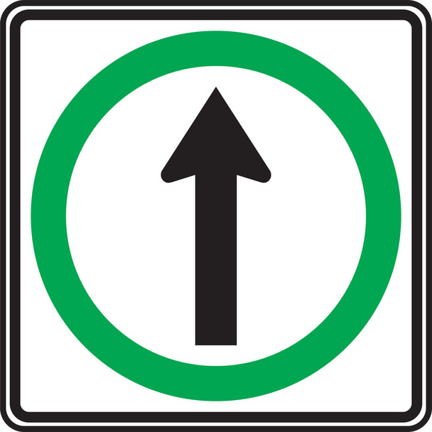 TRAFFIC SIGN - STRAIGHT 24" x 24" Engineer-Grade Prismatic 1/Each - FRR007RA