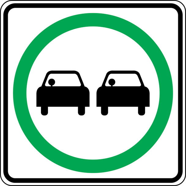 TRAFFIC SIGN - PASSING 24" x 24" High Intensity Prismatic 1/Each - FRR015HP