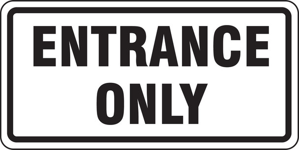 Facility Traffic Sign 12" x 24" High Intensity Prismatic 1/Each - FRR256HP