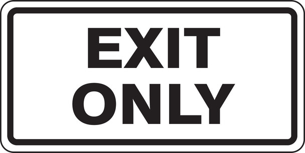 Facility Traffic Sign 12" x 24" Engineer-Grade Prismatic 1/Each - FRR259RA