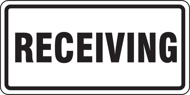 Facility Traffic Sign: Receiving 12" x 24" High Intensity Prismatic 1/Each - FRR261HP
