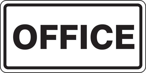 Facility Traffic Sign: Office 12" x 24" High Intensity Prismatic 1/Each - FRR269HP