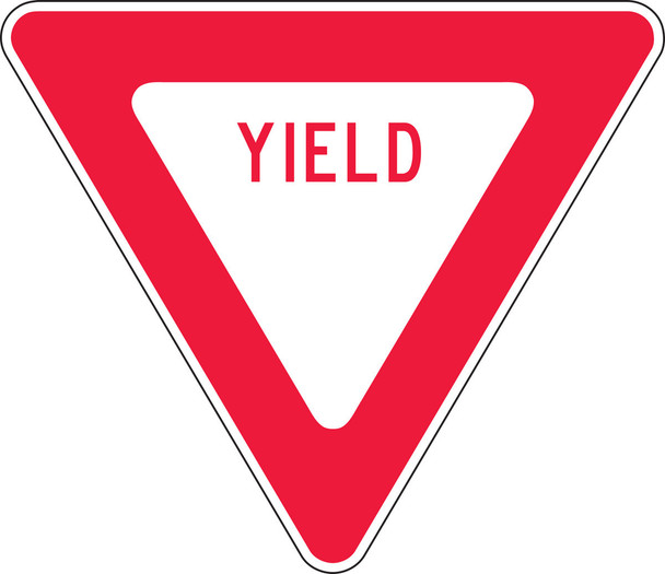 Traffic Signs: Yield 24" x 24" High Intensity Prismatic / - FRR424HP