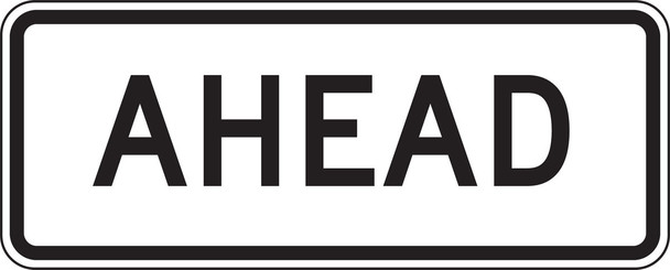 Bicycle & Pedestrian Sign: Ahead 12" x 30" High Intensity Prismatic 1/Each - FRR680HP