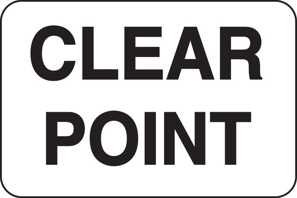 Rail Sign: Clear Point 12" x 18" High Intensity Prismatic 1/Each - FRR731HP