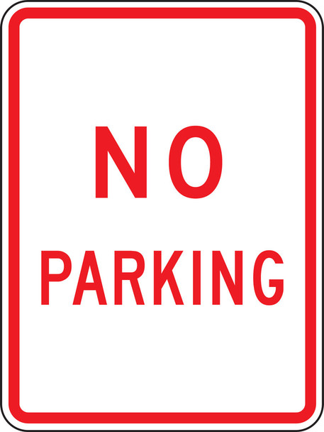 Parking Restriction Sign 24" x 18" Engineer Grade Reflective Aluminum (.080) 1/Each - FRR749RA