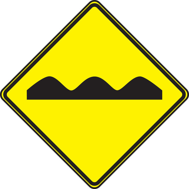 TRAFFIC SIGN - ROUGH ROAD 30" x 30" Engineer-Grade Prismatic 1/Each - FRW310RA