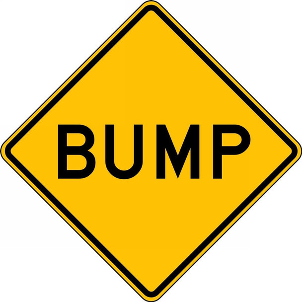 Surface & Driving Conditions Sign: Bump 24" x 24" DG High Prism 1/Each - FRW421DP