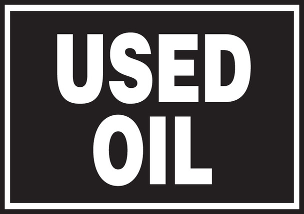 Safety Label: Used Oil 3 1/2" x 5" / - LCHL506VSP