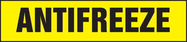 Safety Label: Antifreeze 2" x 9" Adhesive Dura-Vinyl 1/Each - LCHL579