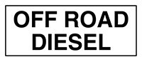 Safety Label: Off Road Diesel 3" x 7" Adhesive Dura-Vinyl 1/Each - LCHL581