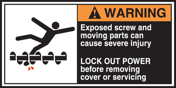 Electrical Safety Labels 2 1/2" x 5" Adhesive Vinyl / - LECN361