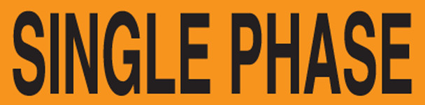 Voltage Markers: Single Phase 1/2" x 2 1/4" Adhesive Vinyl / - LELC574