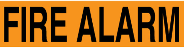 Voltage Marker: Fire Alarm 1/2" x 2 1/4" Adhesive Vinyl / - LELC595