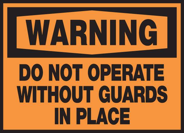 Equipment Safety Labels 3 1/2" x 5" Adhesive Vinyl 5/Pack - LEQM306VSP