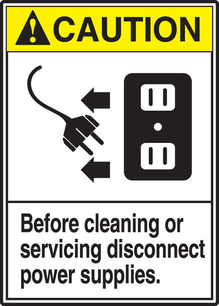 Equipment Safety Labels 5" x 3 1/2" Adhesive Vinyl 5/Pack - LEQM665VSP