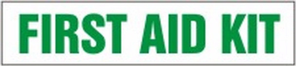 First Aid Label: First Aid Kit 2" x 9" / - LFSD512VSP