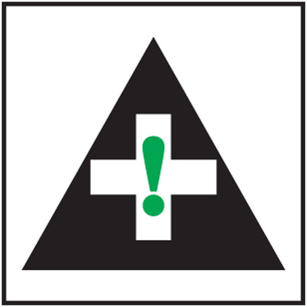 FIRST AID SYMBOL 1" x 1" Adhesive Vinyl 10/Pack - LFSD917