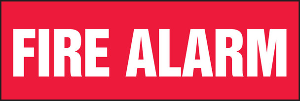 Fire Safety Labels 4" x 12" Adhesive Dura-Vinyl 1/Each - LFXG406