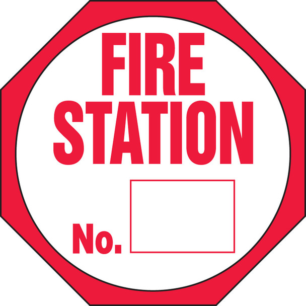 Fire Safety Labels 6" x 6" Adhesive Vinyl 5/Pack - LFXG477VSP