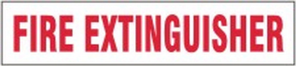 Fire Extinguisher Label: Fire Extinguisher 2" x 9" Adhesive Dura Vinyl 1/Each - LFXG564XVE