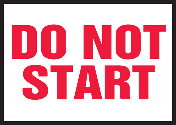 Lockout / Tagout Safety Labels 3 1/2" x 5" Adhesive Vinyl 5/Pack - LLKT502VSP