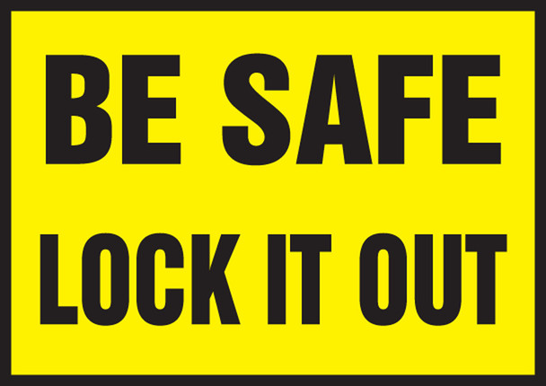 Lockout / Tagout Safety Labels 3 1/2" x 5" Adhesive Vinyl 5/Pack - LLKT519VSP