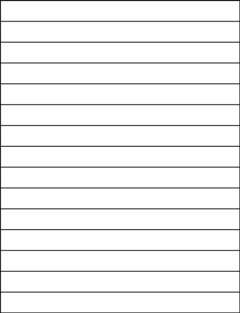 Inkjet/Laserjet Insert Sheets: 8 Inch 2" x 8" 50/Pack - LMS830