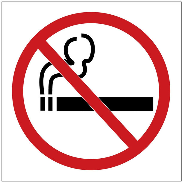 Safety Label: No Smoking 1 1/2" x 1 1/2" / - LSMK502XVE